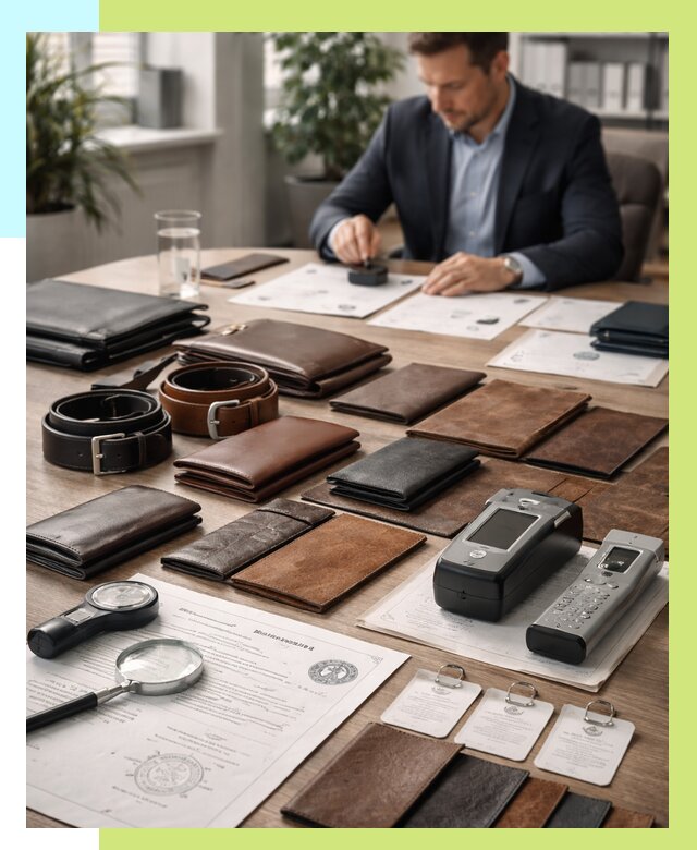 Сертификация кожаных изделий в Кимовске от 12370 р. | Алешин-Кмв