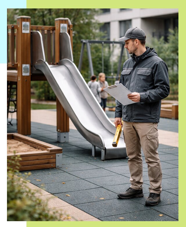 Сертификация детских площадок в Кимовске от 25770 р. | Алешин-Кмв