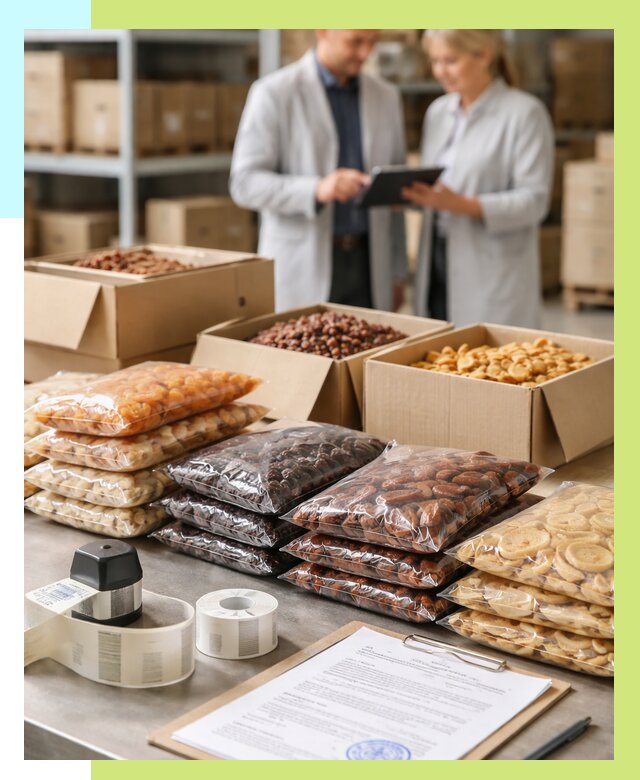 Сертификация сухофруктов в Кимовске от 12370 р. | Алешин-Кмв под ключ