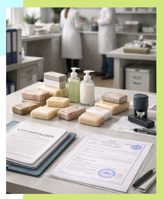 Сертификация мыла и сертификат на мыло в Кимовске от 12370 | Алешин-Кмв