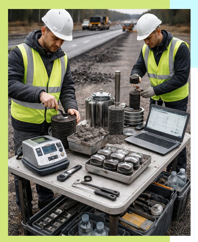 Сертификация асфальта: испытания и подтверждение в Кимовске