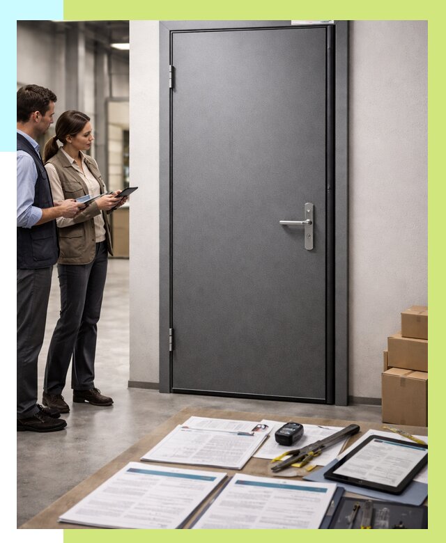 Сертификация противопожарных дверей в Кимовске от 9277 р. | Алешин-Кмв