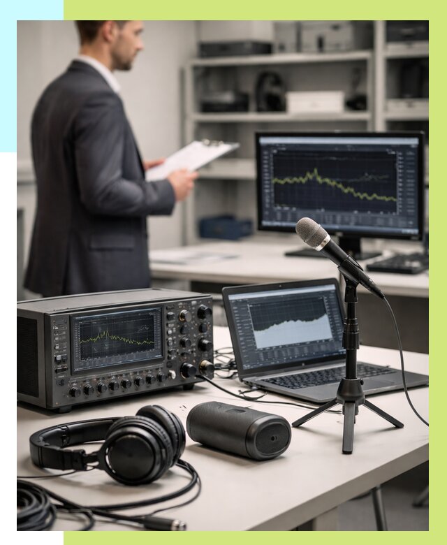 Сертификация аудиотехники в Кимовске от 15462 р., Алешин-Кмв