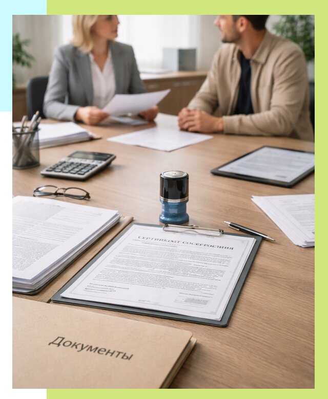 Сертификат соответствия на продукцию в Кимовске от 15462 р.|Алешин-Кмв