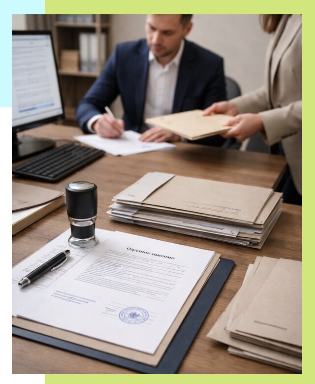 Отказное письмо для таможни в Кимовске от 3092 р, Алешин-Кмв