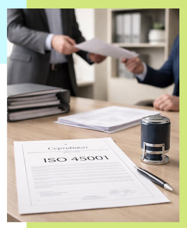 Сертификат ISO 45001 в Кимовске под ключ от 46386 р. | Алешин-Кмв