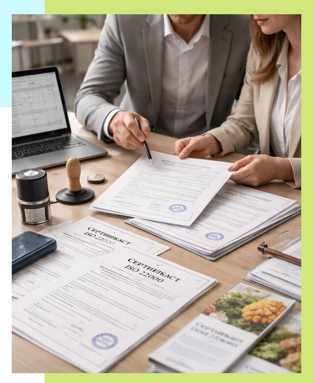 Сертификат ISO 22000 в Кимовске от 41232 р. под ключ | Алешин-Кмв